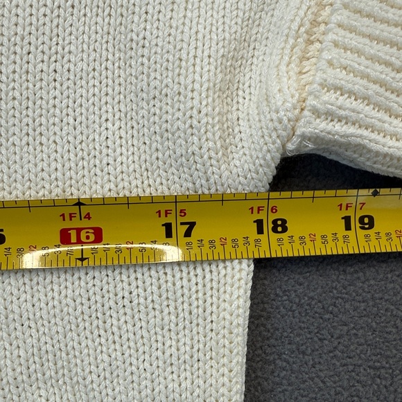 NWT Massimo Dutti Cream Knit Top XS Short Sleeves - Picture 9 of 11